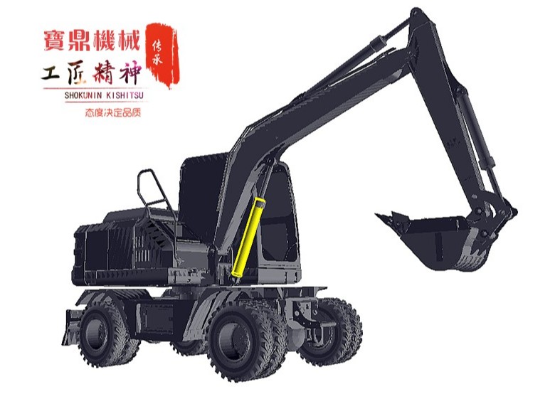 寶鼎輪式挖掘機(jī)品牌BD80輪式挖掘機(jī)
