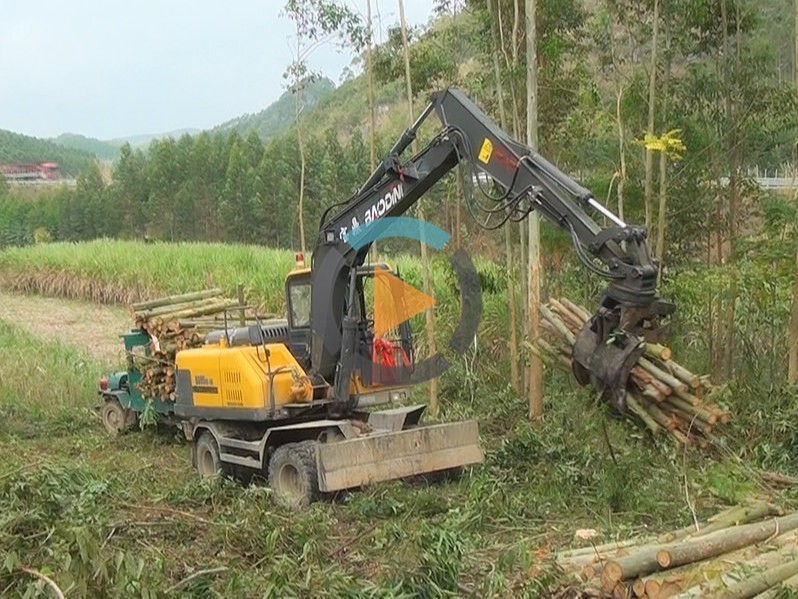 寶鼎抓木機(jī)廠家廣西抓木機(jī)95型號(hào)山地林場作業(yè)視頻