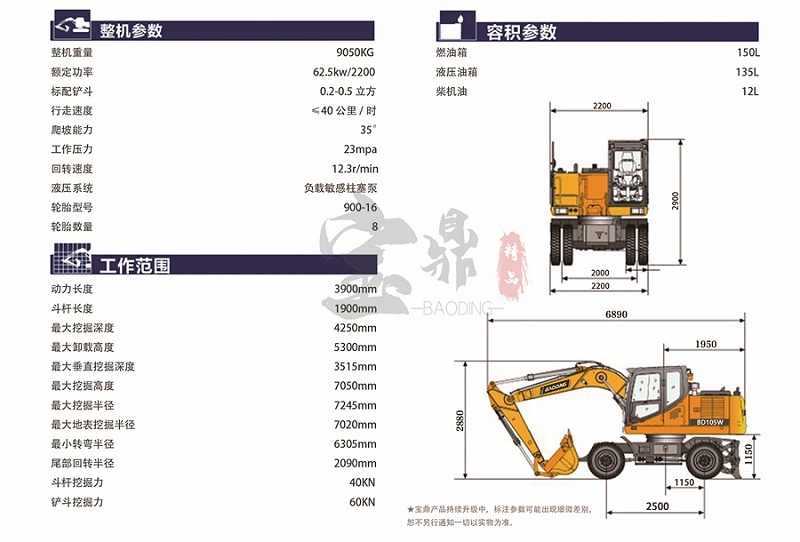 105抓木機參數(shù)
